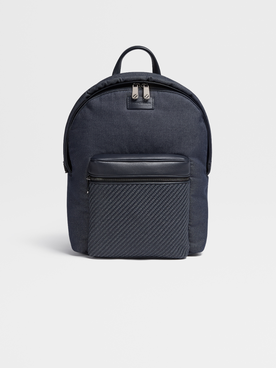 Dark Blue #UseTheExisting™ Denim PELLETESSUTA™ Hoodie Backpack